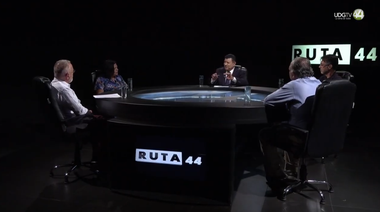 Foto de los panelistas del programa Ruta 44 que se transmite por Canal 44.