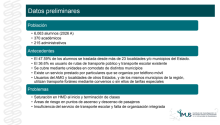 Datos preliminares del Transporte Escolar Intermunicipal del CUValles 