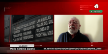 Imagen de la entrevista al Dr. Mario Córdova España